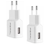Pearl 2 chargeurs secteur USB A 2,1 A / 10,5 W - coloris blanc