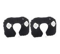 Pearl : 2 coussins tour de cou gonflables avec haut-parleurs stéréo intégrés noir G