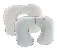 Pearl : 2 coussins tour de cou gonflables avec rembourrage mousse Gris G