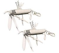 Pearl 2 Couteaux de Poche Multifonction 11 en 1