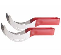 Pearl 2 couteaux découpe pastèque et pinces de service 2 en 1