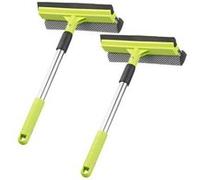 Pearl : 2 lave-vitres télescopiques 2 en 1 avec éponge et raclette, jusqu'à 50 cm G