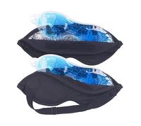 Lot de 2 masques occultant 2 en 1 avec coussinet amovible en gel chaud/froid [Pearl]