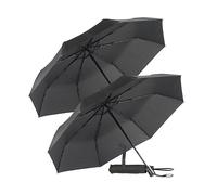 Pearl 2 parapluies automatiques Ø 100 cm avec armature en fibre de verre - Noir