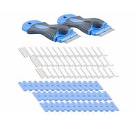 Pearl 2 racloirs pour plaque de cuisson avec 80 lames de rechange