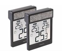 Pearl 2 thermomètres de fenêtre numériques à pile