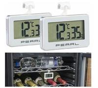 Pearl : 2 thermomètres électroniques pour réfrigérateur - Blanc