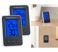 Pearl 2 thermomètres et hygromètres numériques avec écran LCD