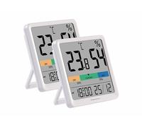 Pearl 2 thermomètres hygromètres avec écran couleur et réveil