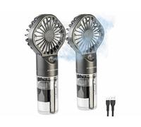 Pearl 2 ventilateurs nomades sur batterie avec vaporisateur