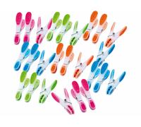 Pearl 25 Pinces à Linge Soft Grip - 4 Couleurs