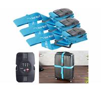 Pearl 3 sangles croisées à bagages en tissu avec Cadenas - 400 x 5 cm