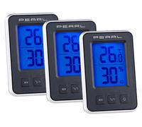 Pearl 3 thermomètres / hygromètres numériques avec grand écran LCD lumineux