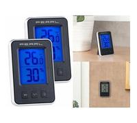 Pearl : 3 thermomètres / hygromètres numériques avec grand écran LCD lumineux G