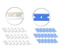 Pearl 40 lames de rechange pour racloir en acier inoxydable et plastique