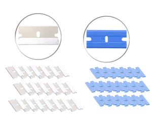 Pearl 40 lames de rechange pour racloir en acier inoxydable et plastique