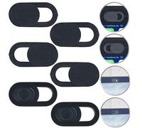 Pearl 6 caches pour webcam d'ordinateur portable autoadhésifs - Plastique