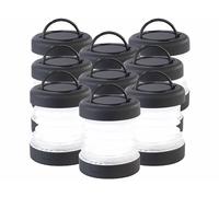 Pearl 9 mini lampes de camping pliables, fonctionnement à piles, 20 lumens, 0,5 Watts