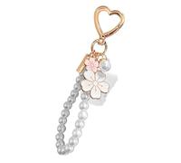 Pearl Accent Porte lipser pour clés et sacs avec fixation sécurisée, blanc, Taille unique