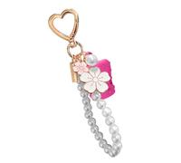 Pearl Accent Porte lipser pour clés et sacs avec fixation sécurisée, rose rouge, Taille unique
