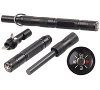 Pearl Allume-feu au magnésium 3 en 1 avec sifflet d'urgence + boussole