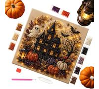 Pearl Art Kit d'art effrayant pour les débutants pour Halloween | Kit de bricolage de perles fantôme d'Halloween - Kit de bricolage - Décoration d'intérieur effrayante - Art de perles mignon