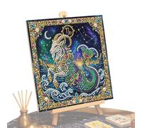 Pearl Art Kit de peinture murale sur le thème de la constellation | Kit d'art en strass pour débutants, femmes, artistes, amateurs, maison, appartement, atelier, salon, chambre à coucher