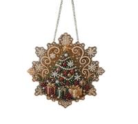 Pearl Art Kits, 2D Acrylic Santa, Painting Pendant Set, 30x30x2.5cm | Shimmering Bead Mosaic, Transparent Acrylic Base, Complete DIY Tools, for Front Door Wall Window Cabinet Handle Porch Craft