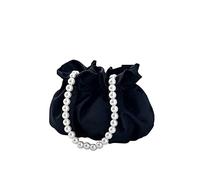 Pearl Bag Petit sac à main pour femme Petit sac étranger portable nuage blanc grand sac à main pour femme, Noir , Taille unique