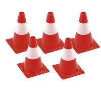 Pearl Basic 5 cônes de signalisation rouge et blanc - 30 cm