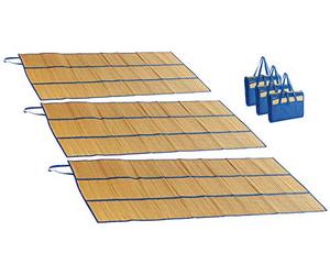 PEARL beach Lot de 3 nattes de Plage Pliables - 180 x 90 cm