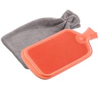 Pearl Bouillotte classique en caoutchouc - 1.1 litre (avec housse grise)