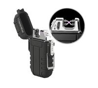 Pearl Briquet électronique rechargeable à double arc électrique - Noir