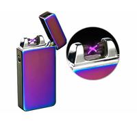 Briquet électronique USB à double arc électrique - Mauve irisé [Pearl]