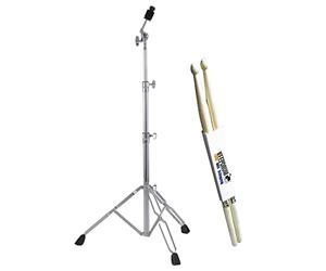 Pearl C-830 Support de cymbale double droite + baguettes Keepdrum
