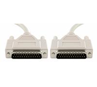 Fibrionic Câble parallèle série DB25 25 broches mâle-mâle 1 m pour PC, imprimante ou commutateur