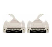 Fibrionic Câble parallèle série DB25 25 broches mâle-mâle - 1 m pour PC, imprimante ou commutateur