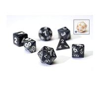 Pearl Charcoal Grey Poly Set - Sirius Dice