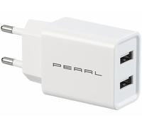 Pearl Chargeur secteur USB 2 ports 2,4 A / 12 W - coloris blanc