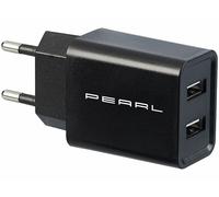 Pearl Chargeur secteur USB 2 ports 2,4 A / 12 W - coloris noir
