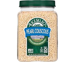 Pearl Couscous, Israeli-Style Non-GMO and Vegan Couscous Pasta, 24.5 Ounce Jar