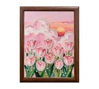 Pearl Craft Kit, Flower Decoration with Self Adhesive Frame Design, Home