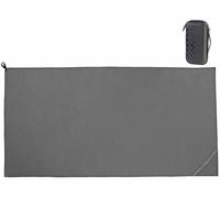 Pearl Drap de bain en microfibres 200 x 100 cm avec sac - coloris anthracite