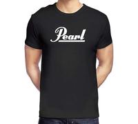 Pearl Drums Logo Graphic Tee Shirt Mens Cotton Bottoming T Shirt Casual Tops Adult Clothing