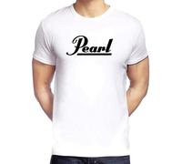 Pearl Drums Logo Graphic Tee Shirt Mens Cotton Bottoming T-Shirt Casual Tops Adult Clothing