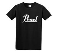 Pearl Drums T-Shirt Black Graphic Unisex Tee Shirt M