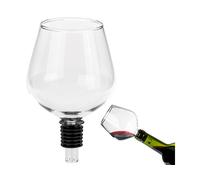 Bouchon Bouteille en Verre avec Joint Silicone, Verre de vin