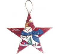 Pearl Étoile décorative de Noël en bois à suspendre