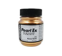 Pearl-Ex Pigment by Jacquard, Creates Metallic or Pearlescent Effect, .5 Ounce Jar, Knox Gold