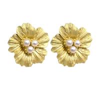 Pearl Flower Covers - 15mm Mother of Pearl Button Set | Jewelry Accessory Cufflinks, Decorative Floral Blouse Dress Fasteners | Business Formal Wear, Weddings Office Shirts Suits Blazers